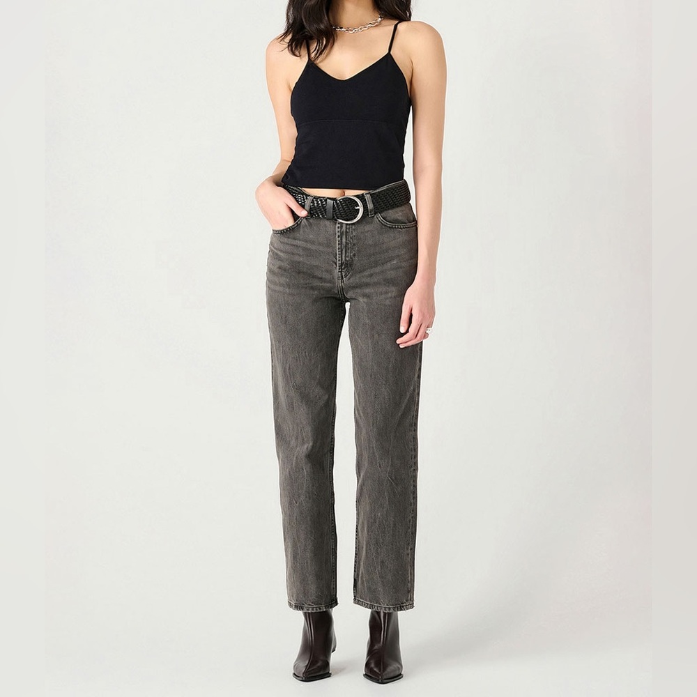 DEX High Rise Straight Leg Girlfriend Jeans